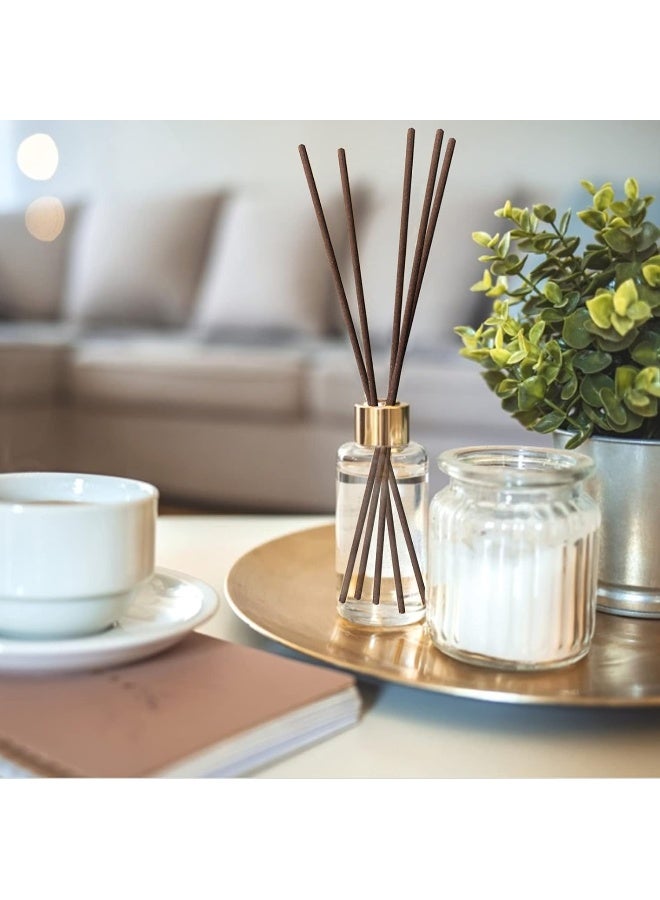 HOSSIAN HOSSIAN 50pcs Reed Diffuser Sticks - Wood Rattan-Reed Sticks -Essential Oil Aroma Diffuser Sticks- Spa-Aromatherapy(7.5"/19cm) (Brown 7.5"/19cm)  - Image 2