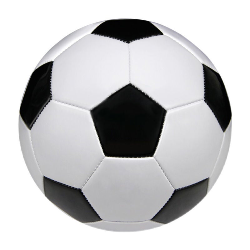 Generic Size 5 Adult 4 Youth 3 Kids PVC Soccer Ball black and white