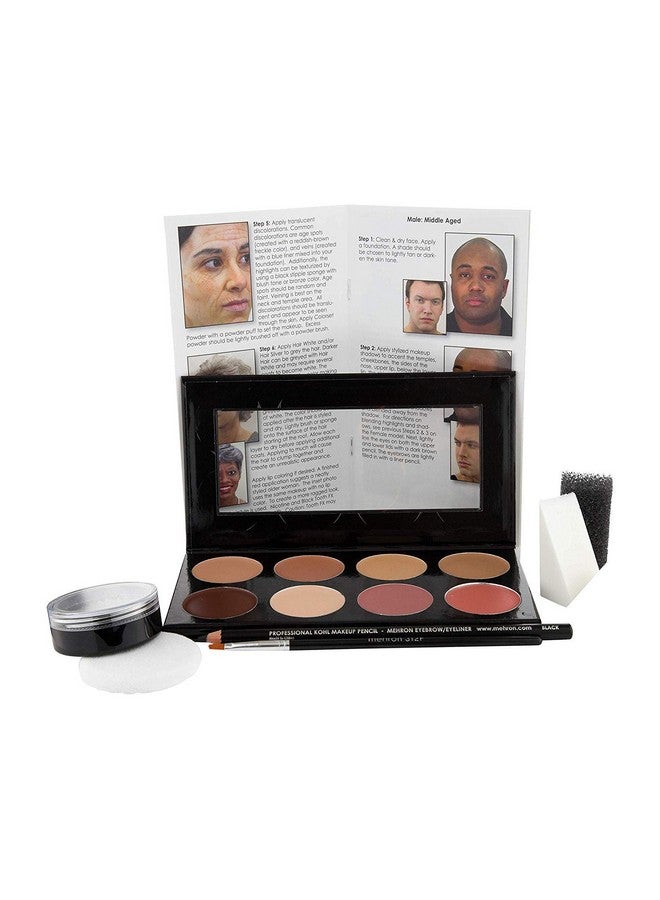 ميهرون مجموعة أدوات المكياج التعليمية للطلاب من Mehron Makeup Mini-Pro (متوسطة/زيتونية) - Image 2