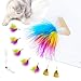 Migipaws Upgrade Rainbow Feather Replacement for Automatic MigiBox Cat Toy 6pcs Rainbow Feather 2pcs Free Mylar Refills - Image 3