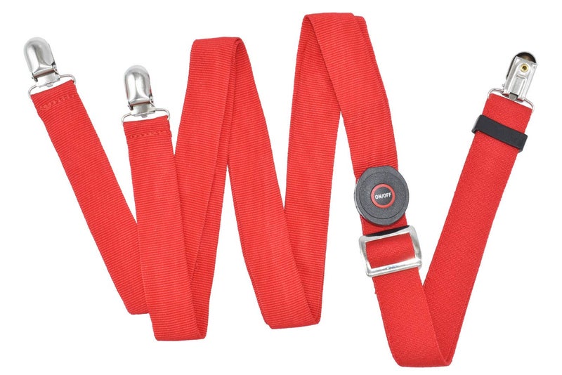 AMNQUERXUS LED Glow Light Up Christmas Suspenders Trouser Braces Y Shape Suspenders Gifts for Men Women (Red) - Image 2