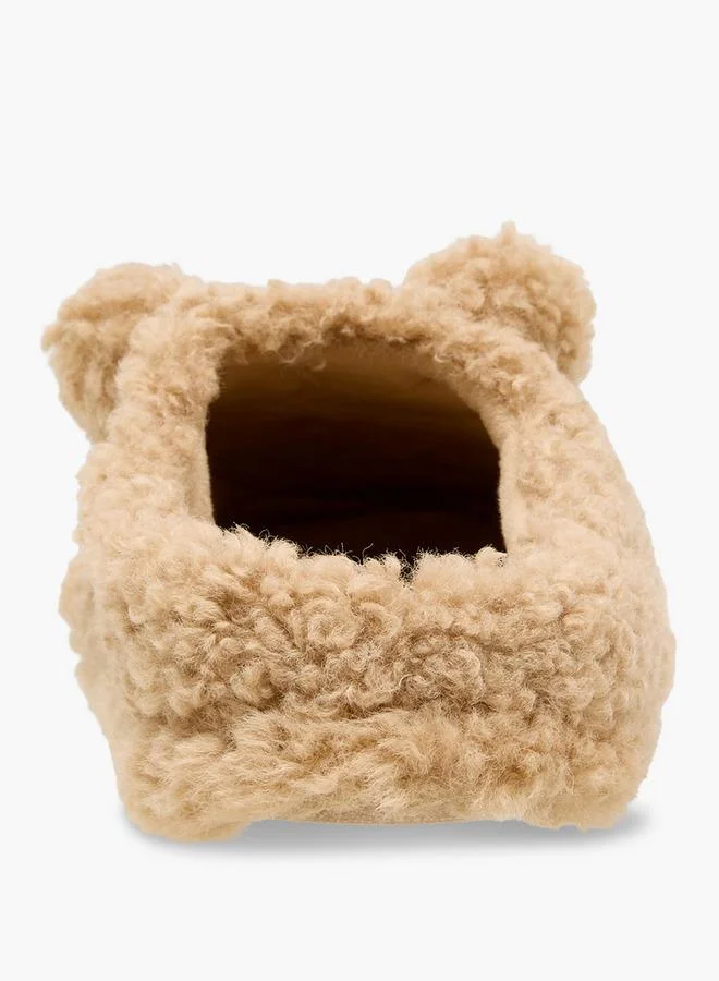 Le Confort BROWN Women Teddy Bear Embroidered Bedroom Mules for Women | Best Price UAE