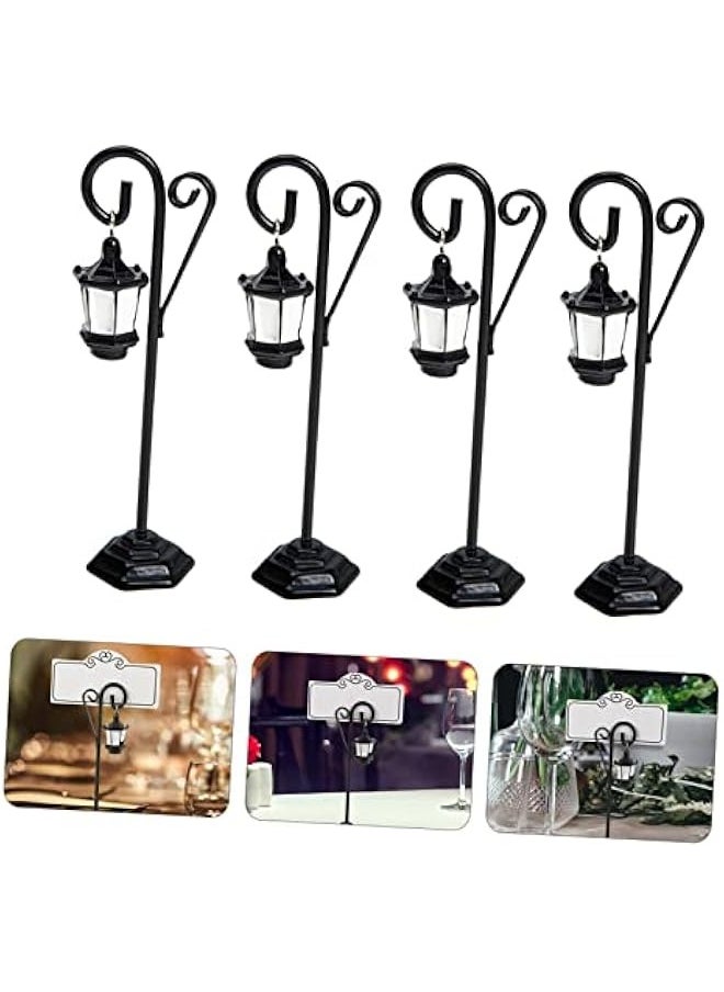 4pcs Street Light Clip Tabletop Miniatures Wedding Decorations for Tables Mini Card Holder Place Stand Dollhouse Lamppost Street Lamp Models Metal Black Message Clip Note Clamp - pzsku/ZA1FC0852F7E0C8233988Z/45/_/1739855248/6aa61e85-5223-4713-b0e2-804e73da8e68