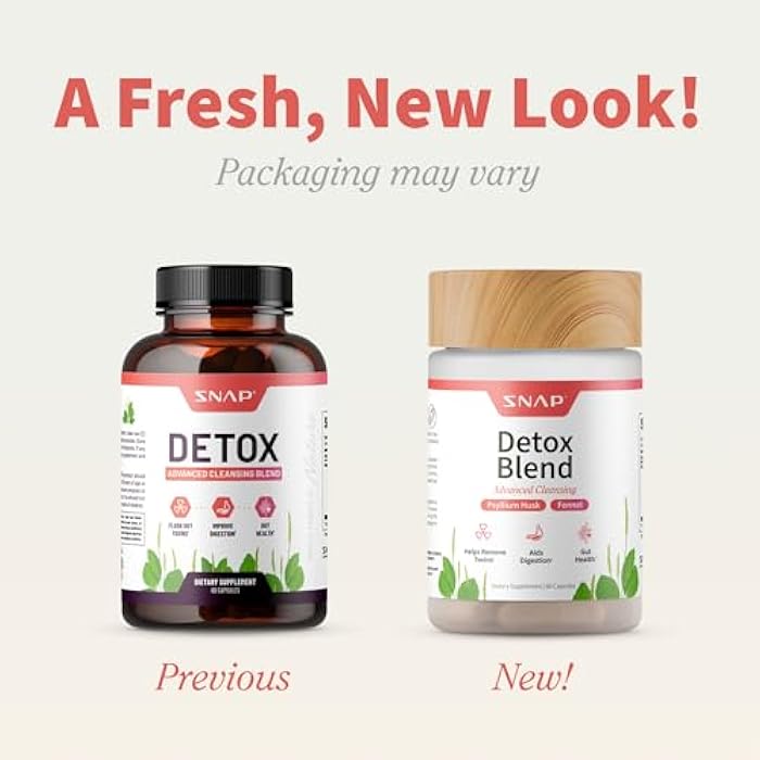 Snap Supplements Detox Cleanse Capsules - Advanced Blend for Full Body Detox & Cleanse, Flush Out Toxins, Improve Digestion & Gut Health, Cleanse and Detox, Licorice & Ginger Root (60 Capsules) - Image 2