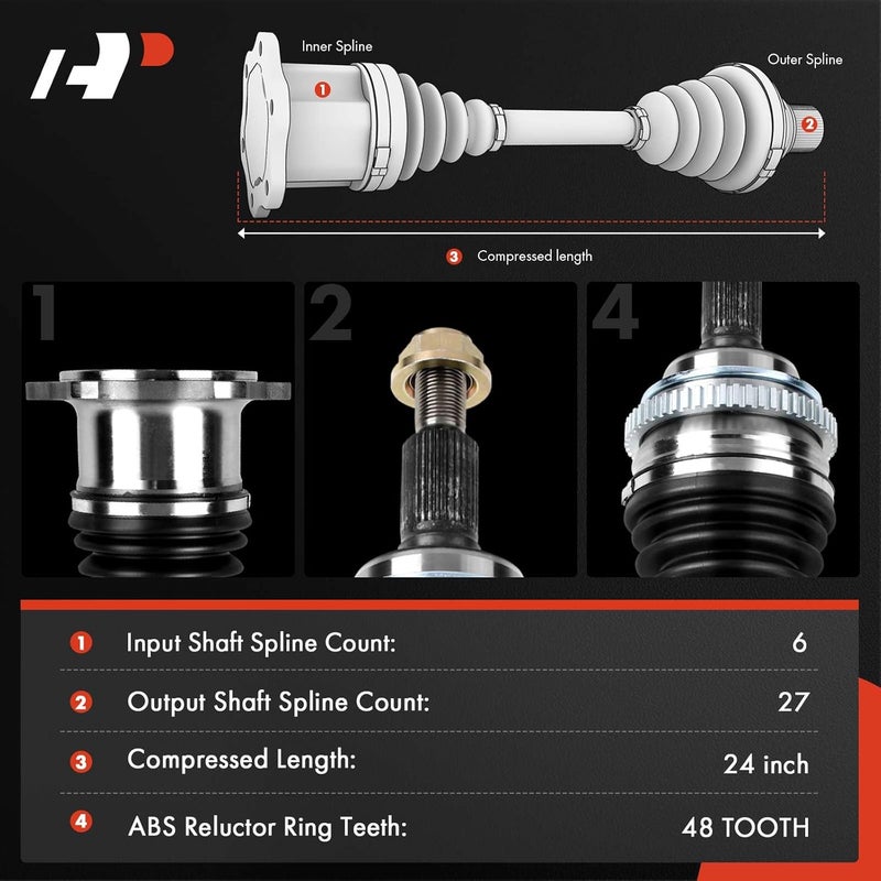 A-Premium CV Axle Shaft Assembly for BMW - Image 2