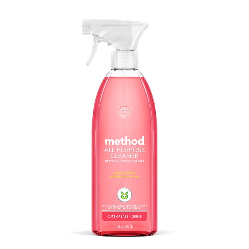 Method AllPurpose Cleaner Pink Grapefruit PlantBased and Biodegradable Formula Perfect for Most Counters Tiles Stone and More 28 oz spray bottle