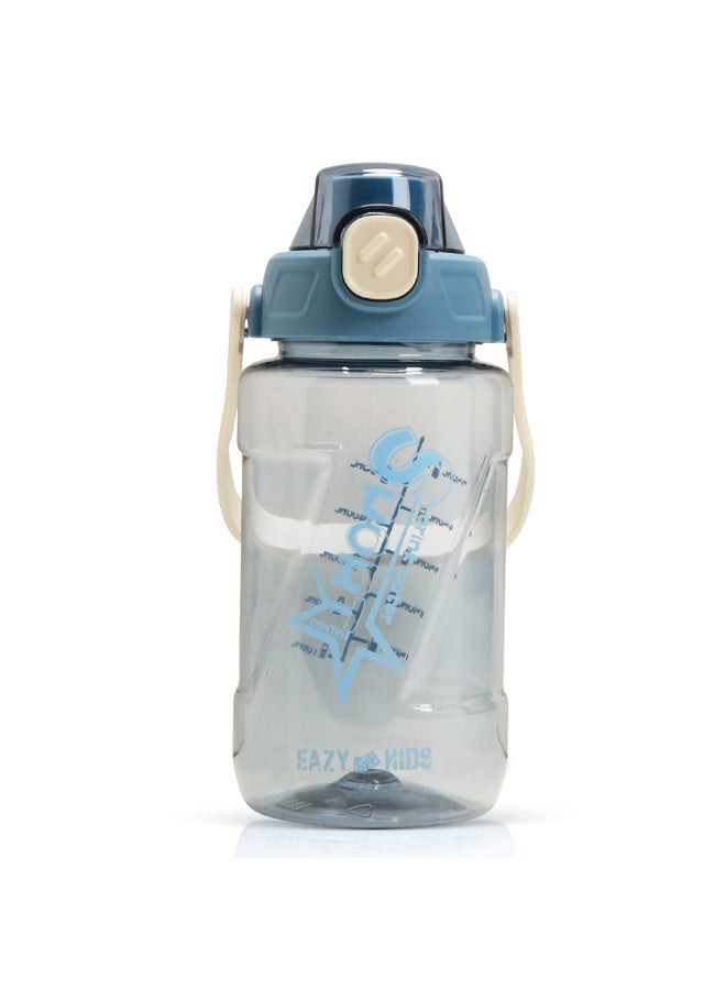 Nova kids صندوق غداء بنتو للأطفال من نوفا ستانلس ستيل 3 أقسام مع زجاجة ماء، مجموعة ملعقة وشوكة - أزرق - Image 3