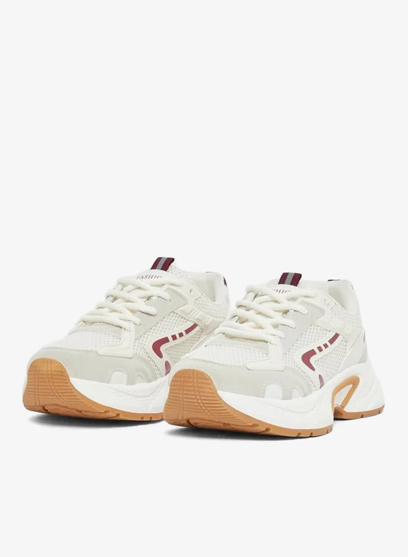 Styli Active Chunky Sole Lace Up Sneakers