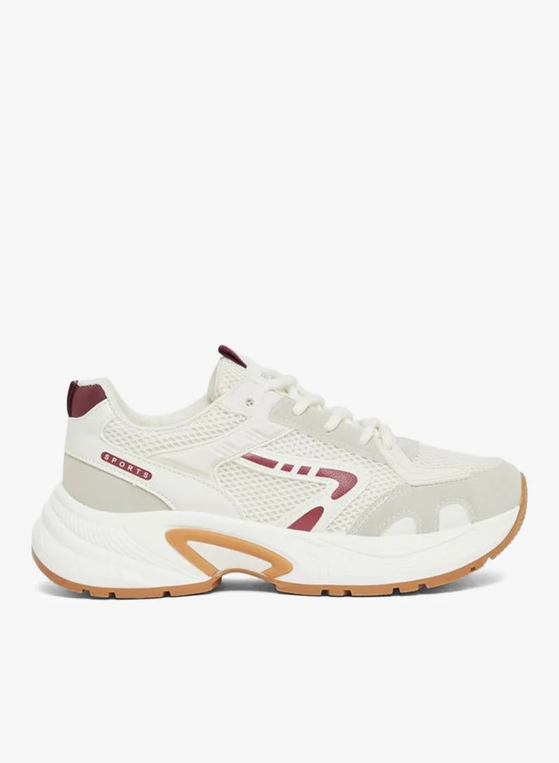 Styli Active Chunky Sole Lace Up Sneakers