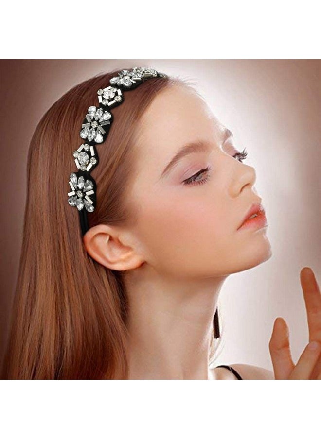 2 Pieces Rhinestone Beaded Elastic Headband，Fashion Headbands Handmade Hair Bands Hair Accessories For Lady Woman 2025" Fits For Most (Style B) - pzsku/ZA1FC5FF6826BD0C0F41AZ/45/_/1718614177/be844933-13a1-4cc9-a28e-60dc4048b5f2