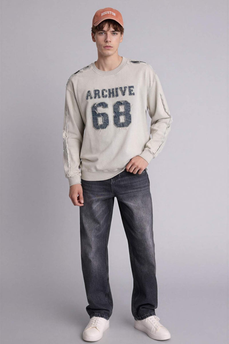 DeFacto Boxy Fit Long Sleeve Sweatshirt - Image 2