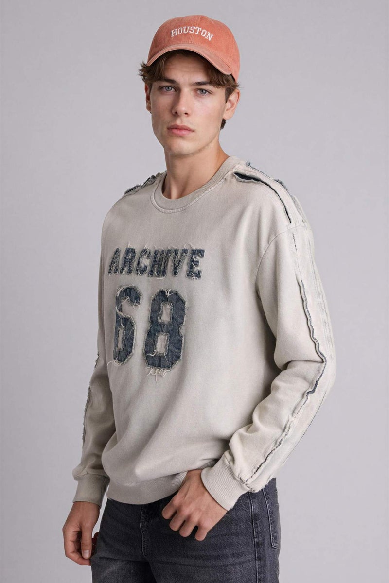 DeFacto Boxy Fit Long Sleeve Sweatshirt - Image 3
