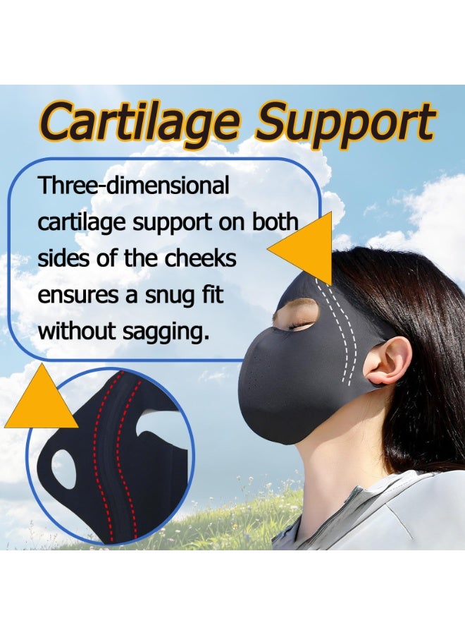 Cooling Full Face Mask, Reusable Washable Breathable Face Shield for Men Women Outdoor Sports Cycling Running Hiking - Image 2