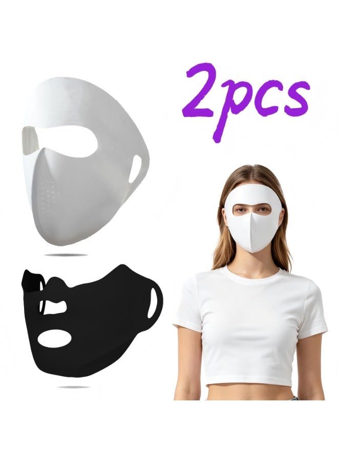 Cooling Full Face Mask, Reusable Washable Breathable Face Shield for Men Women Outdoor Sports Cycling Running Hiking - Image 1