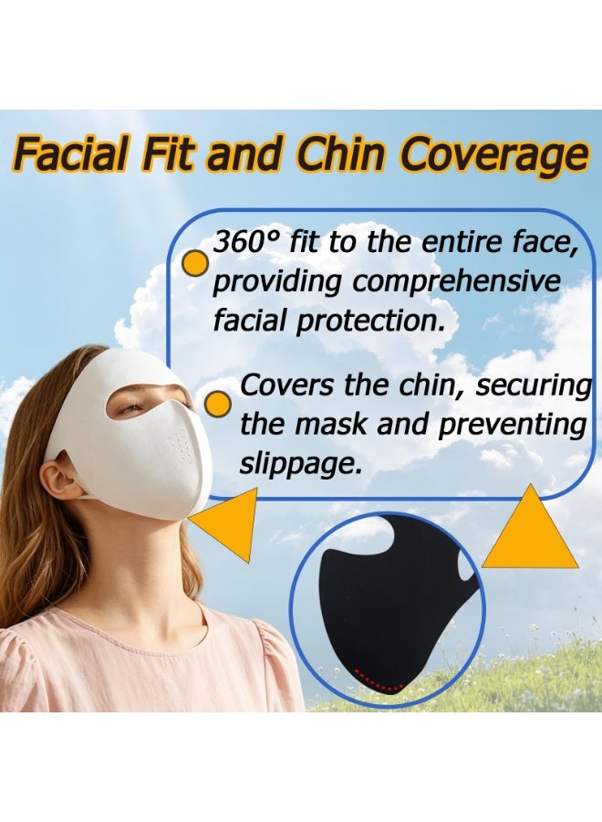 Cooling Full Face Mask, Reusable Washable Breathable Face Shield for Men Women Outdoor Sports Cycling Running Hiking - Image 3
