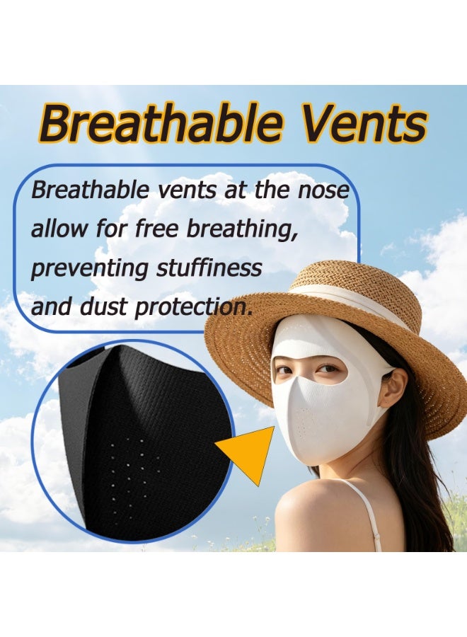 Cooling Full Face Mask, Reusable Washable Breathable Face Shield for Men Women Outdoor Sports Cycling Running Hiking - Image 4