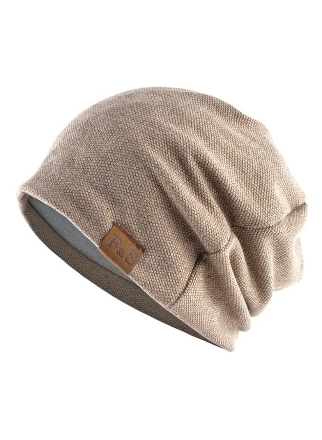 F&S 1pc Warm Beanie Hat For Men And Women, Knitted Winter Hats Slouch Beanie Hat For Men Women Summer Winter Long And Oversized Cap Stretchy Skull Cap Soft Spring Autumn Warm Daily Outdoor Cuffed Hats - Image 1