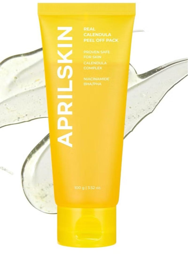 APRILSKIN Calendula Peel Off Pore Minimizing Facial Mask, 100g  - Image 1