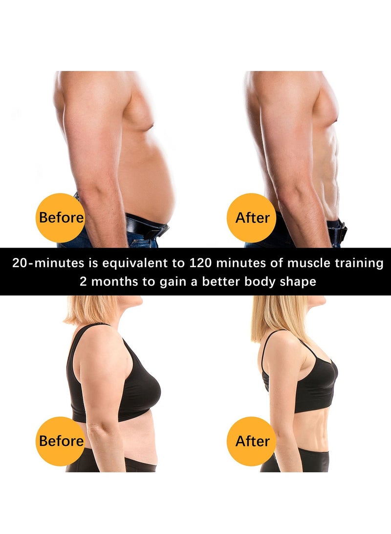 KASTWAVE ABS Stimulator, USB Rechargeable Portable Fitness Workout Equipment Without Gel Pads for Men Woman, Arm, Leg, Home Office, The Latest Model 12 Modes, 20 Levels of Intensity (for Beginners) - Image 4