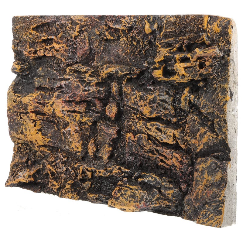 Toddmomy Rock Terrarium Background 3D - Reptile Tank Background Decorative Backdrop for Bearded Dragons Lizard Gecko Spider Chameleon Turtle Fish - Image 1