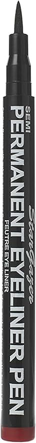 Stargazer SemiPermanent Vegan Eye Liner 1 Up To 24 Hour Strong Black Water Proof Eye Liner In A Fine Line Pen - Image 1