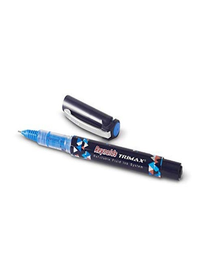Reynolds Trimax 0.5mm Needle Point Liquid Gel Pens - Pack of 5 (Blue) - Image 1