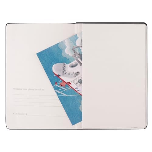 Comix 6 Pack Lined Journal Notebooks for Work, 240 Pages, 5.5"x8.3", Black, Hardcover, A5 Medium College Ruled, Journaling Notebooks for Notes-taking, Fits for Office School Home - Image 4