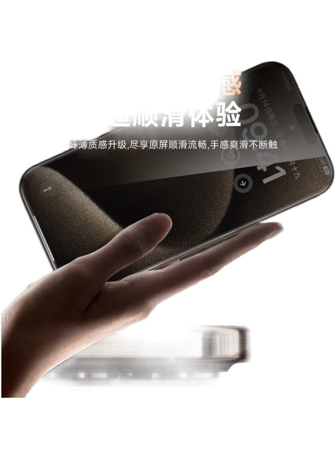 Koolife Privacy Screen Protector For Iphone 15 Pro Max, Tempered Glass Film, Anti-Dust, Shockproof, Full Screen Coverage, Anti-Peeping Glass Film For Apple 15 Pro Max - Image 2