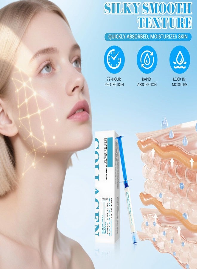 KEBEGE Polypeptide Collagen,Polypeptide Collagen Elastic Essence Cream,Micro-Molecular Firming and Lifting Lotion for Tightening Skin (2 pcs/box (2box - Image 5