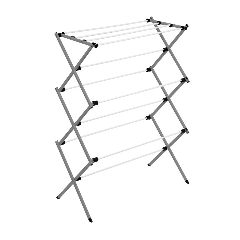 HoneyCanDo Collapsible Clothes Drying Rack  Durable SpaceSaving Laundry  Towel Rack Sturdy Clothing Rack for Hanging Clothes Indoors  Outdoors Steel