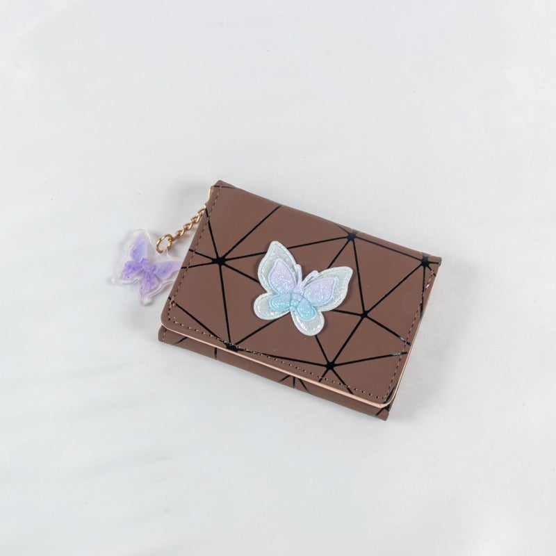 The Black Pearl Accessories Leather Flip Wallet & Card Holder with Multiple Pockets - Brown - Image 1