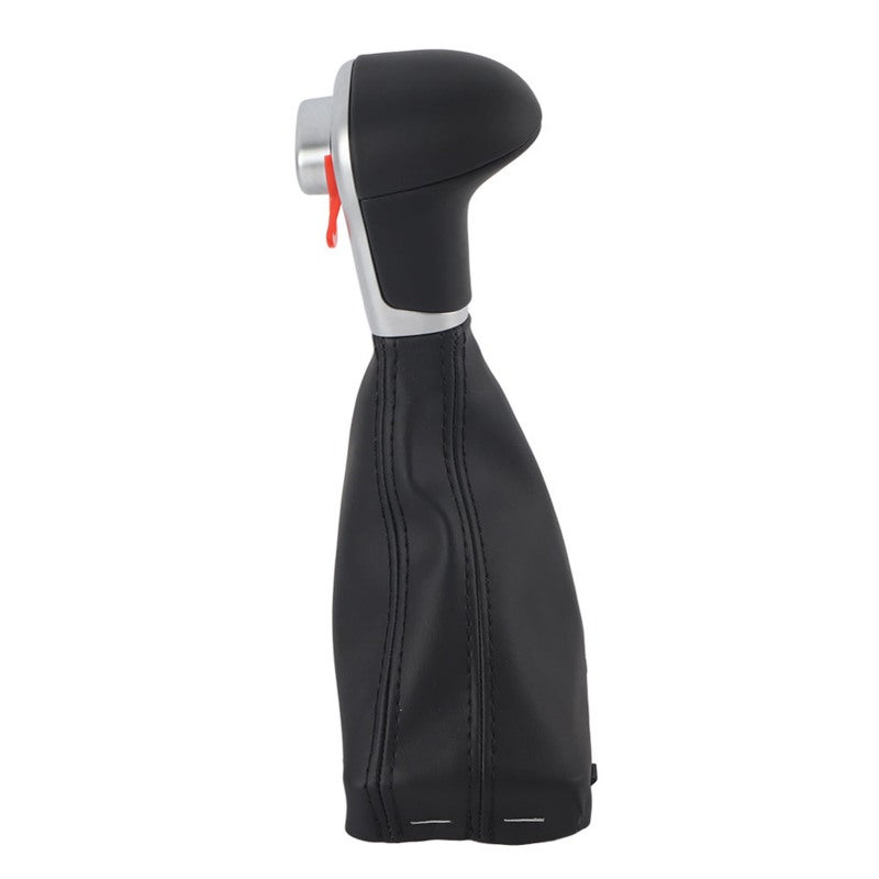 غطاء غيار مقبض حركة التروس (Gear Shift Knob Gaitor Boot Cover): جلد أسود - بديل متين ومريح لسيارات الطاقة التلقائية بالقيادة اليسرى من طرازات A5 A4L Q5 B8 B8PA - Image 2