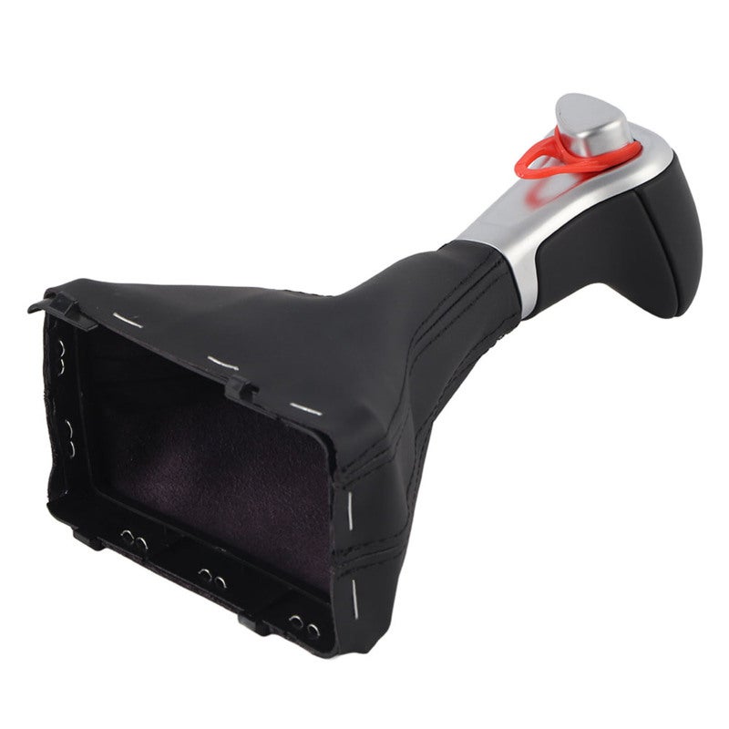 غطاء غيار مقبض حركة التروس (Gear Shift Knob Gaitor Boot Cover): جلد أسود - بديل متين ومريح لسيارات الطاقة التلقائية بالقيادة اليسرى من طرازات A5 A4L Q5 B8 B8PA - Image 1