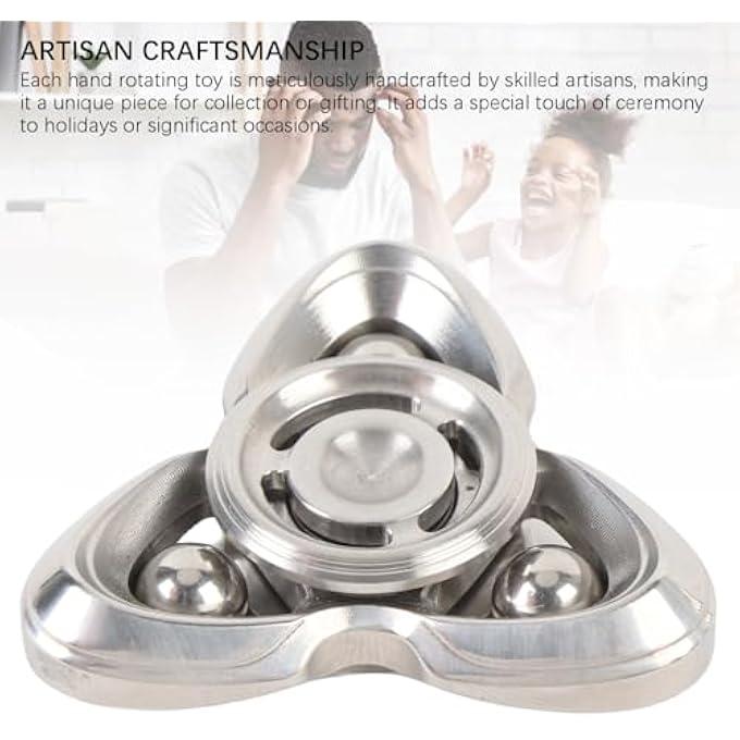 Jiawu Versatile Fingertip Gyro for Stress Relief, Spinning Hand Toy for Adults and Kids - Meditation, Breaking Habits - Lightweight and Exquisite Design for Relaxing - Image 4