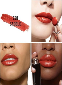 Dior Addict Dior Addict Lipstick DUO Set – 527 Atelier (Deep Rosewood) & 740 Saddle (Brick Red) | Hydrating Travel Lipstick Pair 2 x 1.6g  - Image 5