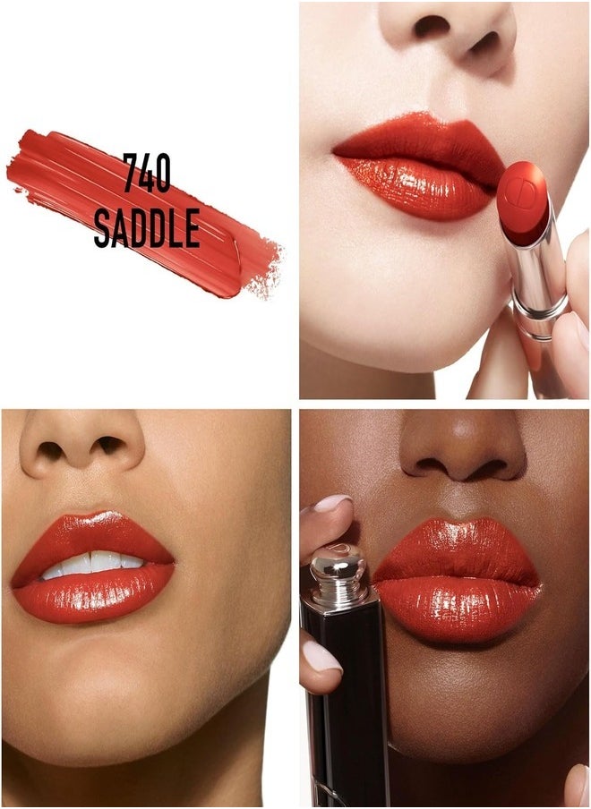 Dior Addict Dior Addict Lipstick DUO Set – 527 Atelier (Deep Rosewood) & 740 Saddle (Brick Red) | Hydrating Travel Lipstick Pair 2 x 1.6g  - Image 5