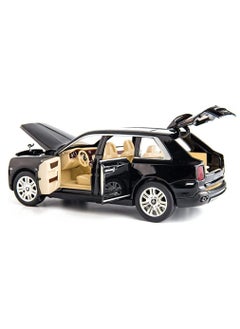 Swift 1:24 Rolls-Royce Cullinan Diecast Model Car, Zinc Alloy Pull Back Ty car with Sound and Light for Kids Boy Girl Gift, Black  - Image 2