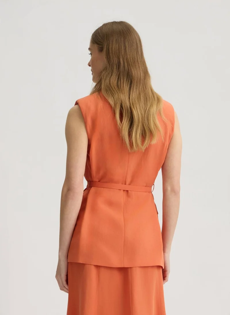 Liu Jo Waistcoat in linen blend
