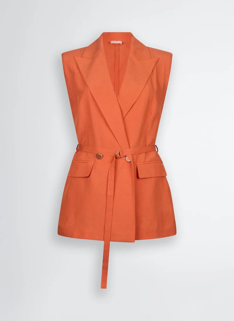 Liu Jo Waistcoat in linen blend