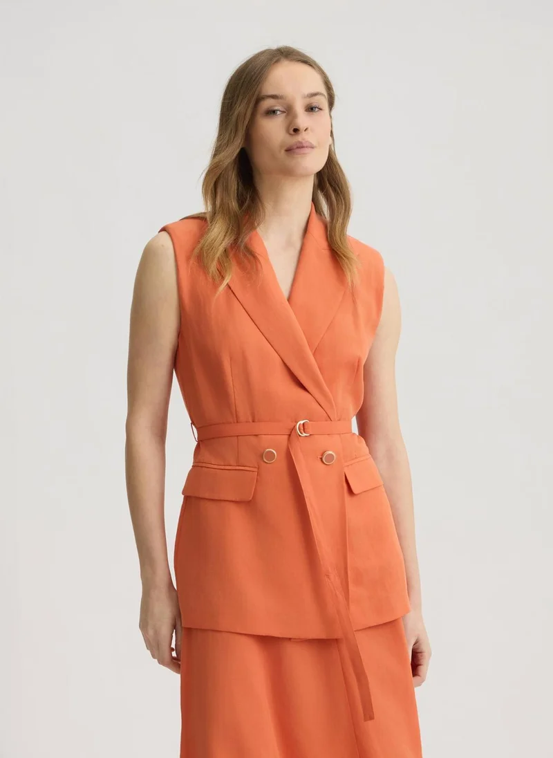 Liu Jo Waistcoat in linen blend