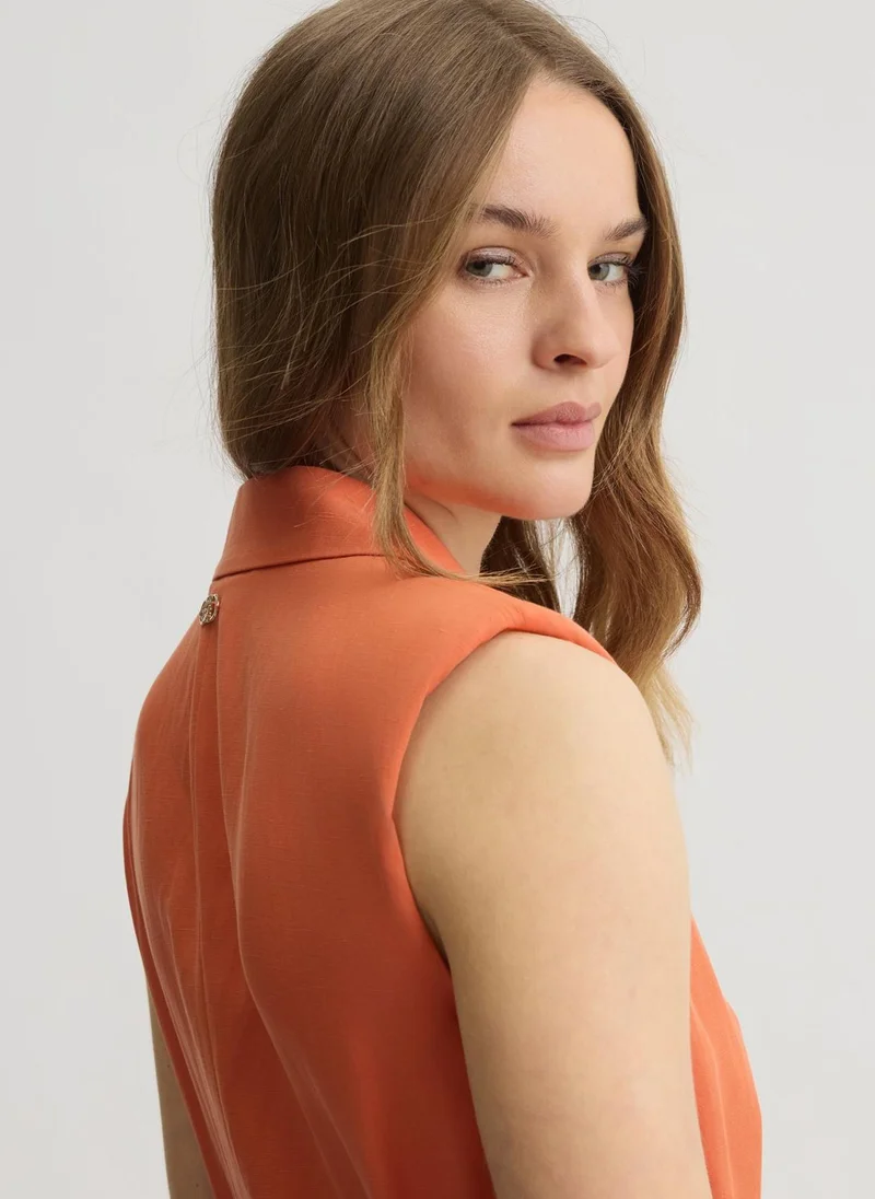 Liu Jo Waistcoat in linen blend