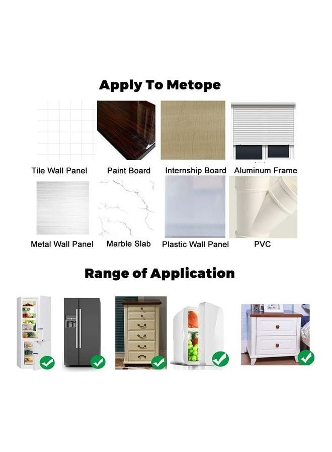 2-Piece Refrigerator Door Lock 2 Keys,2 Pieces Fridge Lock with Key,Window Restrictor Lock, Self-Adhesive Opening Restrictor for Windows and Doors, Child Safety Locks - Image 5