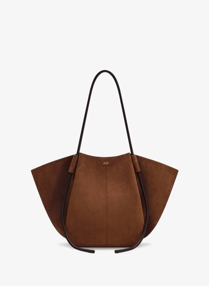 Nala Faux Suede Wide Tote Bag