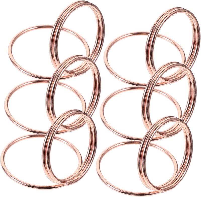 Rose Gold Metal Memo Clips 6pcs Table Place Card Holders Wedding Number Craftsmanship - Image 1