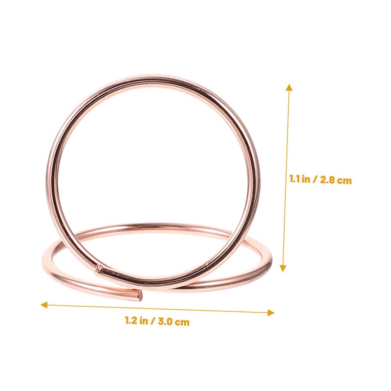 Rose Gold Metal Memo Clips 6pcs Table Place Card Holders Wedding Number Craftsmanship - Image 3