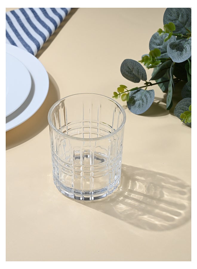 Ollieroo كؤوس ويسكي قديمة مزخرفة - كوب زجاجي متين سعة 300 مل للكوكتيلات، الماء، العصير، البيرة، النبيذ - مجموعة زجاجية خاصة، أدوات مائدة، آمنة للغسالة - Image 3