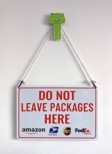 Bestylez Do Not Leave Packages Here Delivery Sign for Outdoor 12" * 8" (027) - Image 3