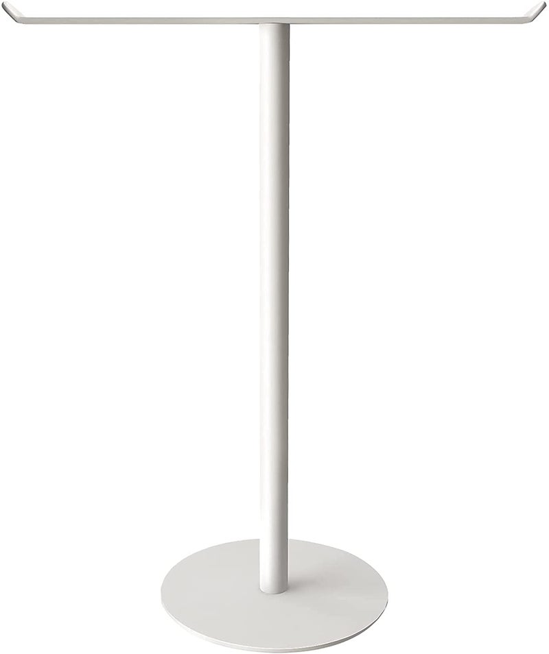 INDIAN DECOR 28008 Bath Hand Towel Holder Standing, T-Shape Stainless Steel Towel Rack for Bathroom Vanity Kitchen Countertop, Modern Towel Bar Stand (White) - Image 1