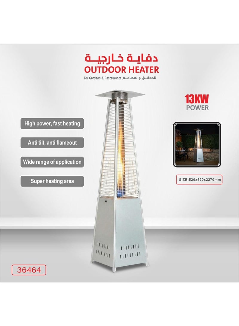 DLC Outdoor Pyramid Gas Heater – 12kW Patio Heater for Gardens and Restaurants - Image 1