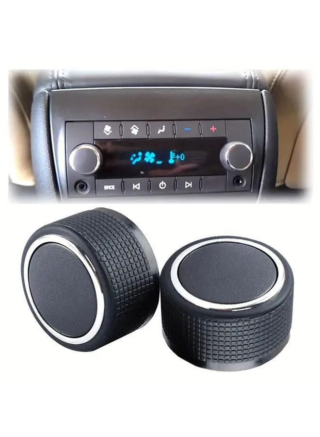 1pc Rear Control Knobs Compatible With 2007 2013 Tahoe Chevrolet Silveryado GMC Acadia Sierra Escalade Buick Enclave Yukon Cadillac Audio Volume Control Knob Replacement GM 22912547 - Image 2